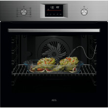 AEG OS6AB50AM 6000 SenseCook Built In 60cm Electric Single Oven Stainless