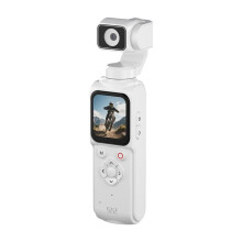 4K Vlog Pocket Gimbal Camera with Face Tracking,18x Zoom, WiFi Handheld Stabilizer for Live Streaming Travel Vlogging B