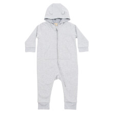 (12-18 Months, Heather Grey) Larkwood Toddler Fleece All-In-One Nightwear