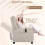 Homcom Sillón de Masaje Beige 68 x 88 x 98 cm 6