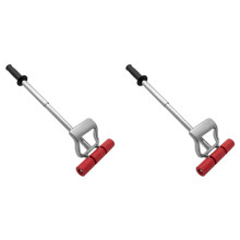 2X Rouleau Rétractable pour Sols et Murs, Très Résistant, pour Revêtements Stratifiés, LVP, Moquettes, Carrelages et Murs, Extensible Jusqu'à 27