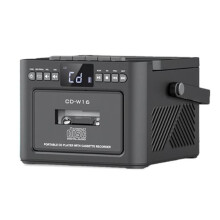 CD-Speler, Cassettespeler en FM-Stereoradio in Retrostijl. Audiosysteem voor Thuis en in de Klas A
