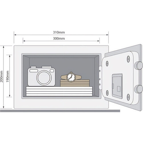 Yale Yale YSV/200/DB1 Smart Safe Free Standing Black 1