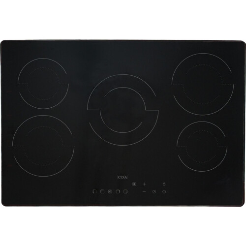 CDA CDA SCC070FR 5 Zone 75cm 5 Burners Ceramic Hob Black