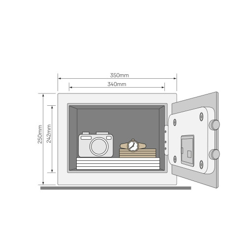 Yale Yale YSV/250/DB1 Smart Safe Free Standing Black 2