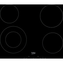 Beko HIC64402T 58cm 4 Burners Ceramic Hob Touch Control Black