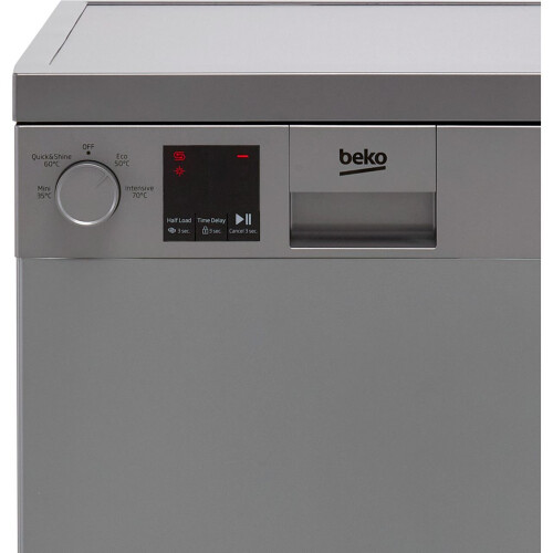 Beko Beko DVS04020S Dishwasher Slimline 45cm 10 Place Silver E 1