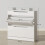 White Shoe Storage Cabinet with Slide-Out Drawer 3