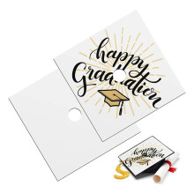 Sublimatie Blanks Graduation Topper Heat Transfer Plate, Adhesive Grad Hat Topper Decorations voor Party Supplies 2