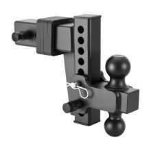 Enganche de remolque ajustable VEVOR, para receptor de 2.5 pulgadas, con bolas de 2 y 2-5/16 pulgadas, 28000 lbs GTW