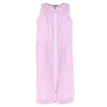 Elegant Emily Women's Woven Gingham Sleeveless Duster