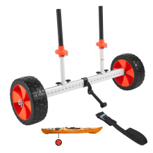 Carrello per kayak VEVOR, Capacità di carico 230 lbs, Carrello per canoe con pneumatici solidi da 10 pollici e supporto