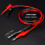 5PCS Test Hook Wire Stackable Banana Plug to  Grabber Multimeter Test Lead Set Flexible Wire Leads 500V/5V 39 Inch 3