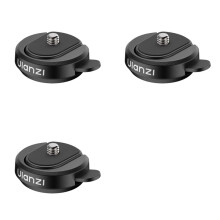 3X Ulanzi Quick-Release Basic Kit/Backpack Clip for Travel Photography Action Cameras Adapter with 1/4inch Thread CK01