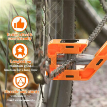 4 Stück Kettenbürste, Vollständig Geschlossene Kettenreinigungsbürsten für Dirtbikes im Freien, Motorradkettenreiniger