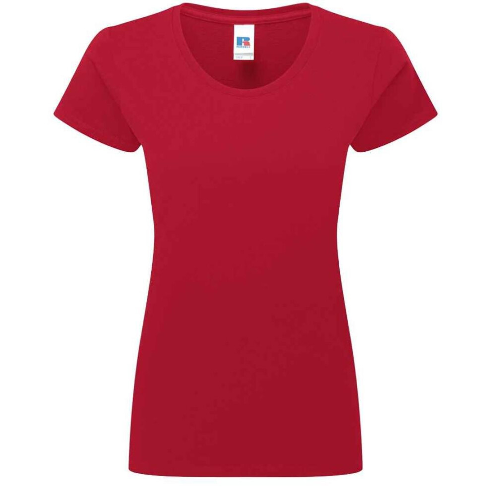 Russell (L, Classic Red) Womens/Ladies Authentic Ringspun Cotton Classic T-Shirt