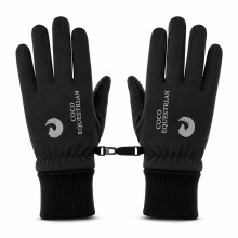Coco Equestrian Black (M) Windproof Winter Horse Riding Gloves