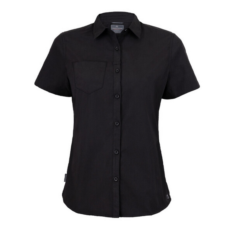 Craghoppers (8 Uk, Black) Womens/Ladies Expert Kiwi Short-Sleeved Shirt