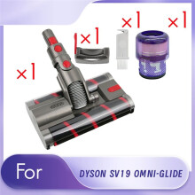 Pour SV19 OMNI-GLIDE Brosse Ă Double Rouleau + Filtre SV19 + Kit de Verrouillage de L'Interrupteur TĂŞte D'Aspirateur de Remplacement TĂŞte de