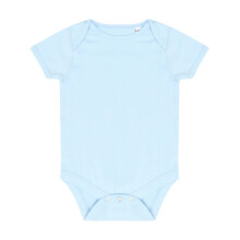 (12-18 Months, Pale Blue) Larkwood Baby Boys/Girls Essential Short Sleeve Bodysuit