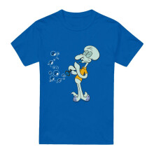 (S, Royal Blue) SpongeBob SquarePants Mens Squidward's Clarinet T-Shirt