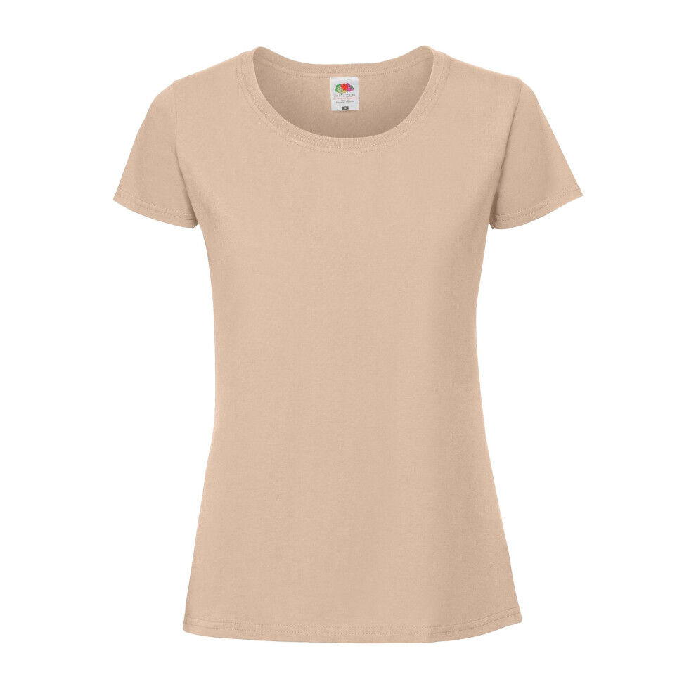 Fruit Of The Loom (M, Desert Sand) Womens/Ladies Ringspun Premium T-Shirt