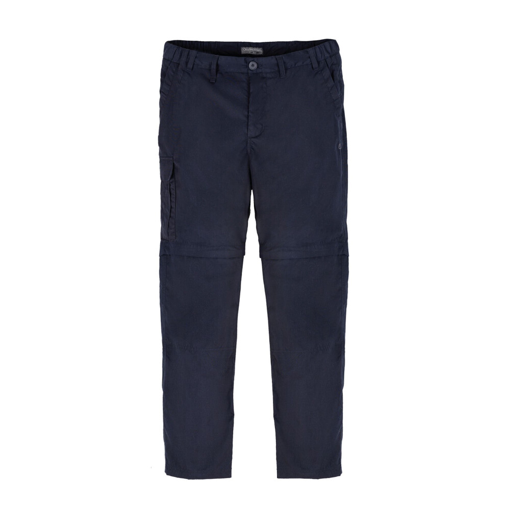 Craghoppers (32L, Dark Navy) Mens Expert Kiwi Convertible Tailored Cargo Trousers