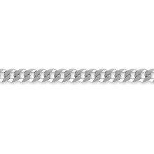 (22) Jewelco London Sterling Silver 6mm Gauge Curb Chain - ACN006D