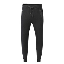 (M, Black) Kappa Mens Polycotton Logo Jogging Bottoms