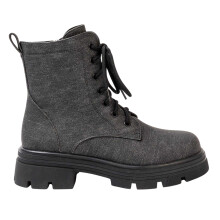 (3 UK, Black) Miso Womens/Ladies Bella Low Block Heel Biker Boots