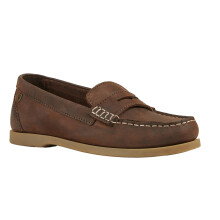 (5 UK, Brown) Moretta Womens/Ladies Forli Leather Deck Shoes