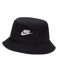 (M, Black/White) Nike Futura Embroidered Logo Casual Bucket Hat