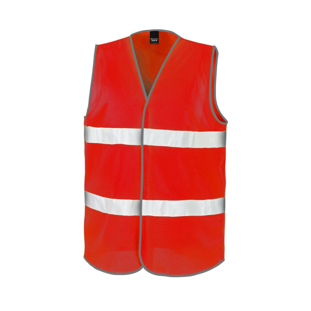 Result (Sm, Red) Core Adult Unisex Motorist Hi-Vis Safety Vest