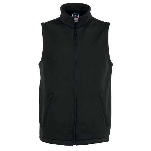 Russell (XS, Black) Russell Mens Smart Softshell Gilet
