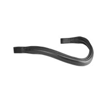 (X Full, Black) Velociti Rapida Leather Curved Horse Browband