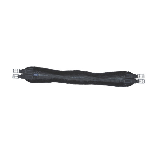 (32in, Black) Shires Performance Elasticated SupaFleece Contour  Horse Girth
