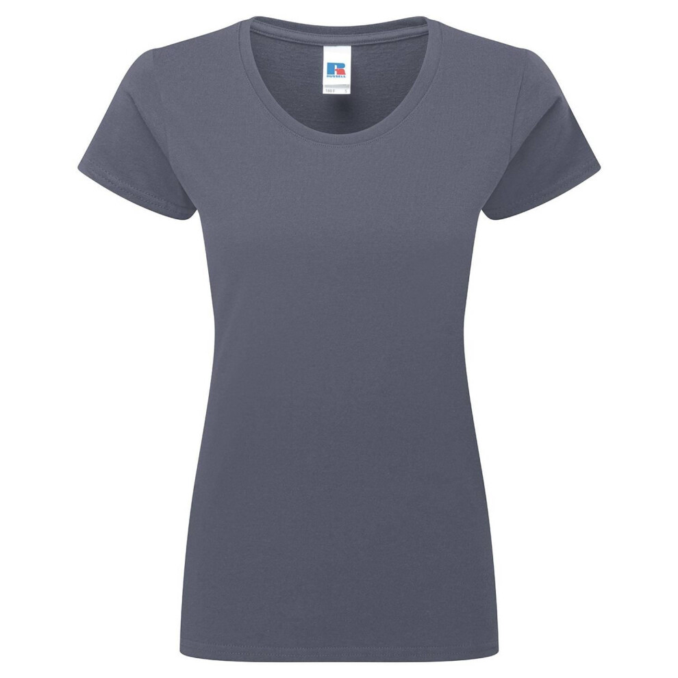 Russell (S, Convoy Grey) Womens/Ladies Authentic Classic Ringspun Cotton T-Shirt
