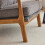 Modern Solid Wood Frame Upholstered Accent Chair w/ Lumbar Support Pillow 6
