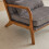 Modern Solid Wood Frame Upholstered Accent Chair w/ Lumbar Support Pillow 15