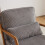 Modern Solid Wood Frame Upholstered Accent Chair w/ Lumbar Support Pillow 17