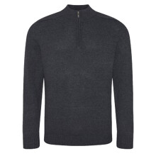 (XL, Charcoal) Ecologie Mens Wakhan Zip Neck Sweater
