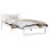 VidaXL vidaXL Bed Frame with Headboard White 75 x 190 cm Solid Pine Wood 2