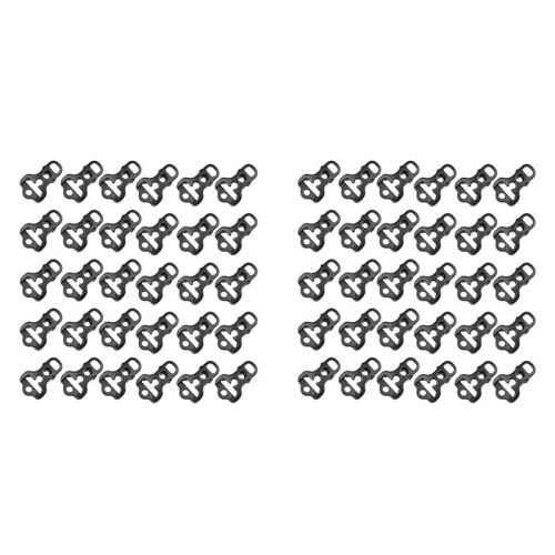 60Pcs Camping Awning Guy  Awning Cord Rope Tensioner Backpack Equipment Accessories