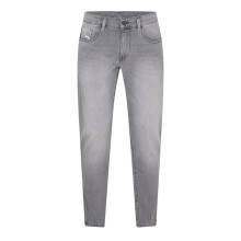 (28R, Grey) Diesel Mens Denim 5 Pockets Straight Leg Jeans