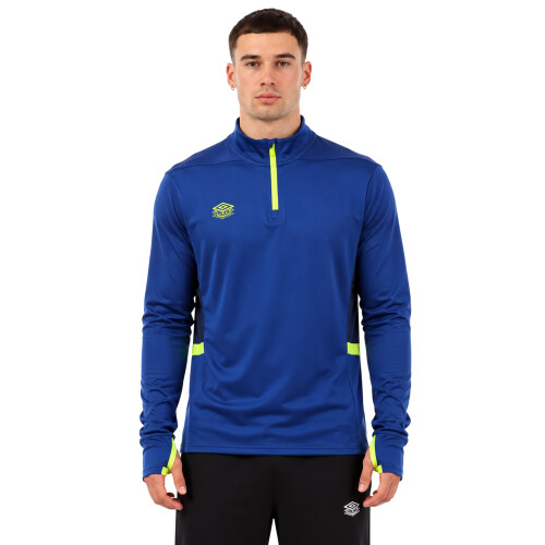 Umbro (XXL, Blue/Yellow) Umbro Mens Premier Training Midlayer