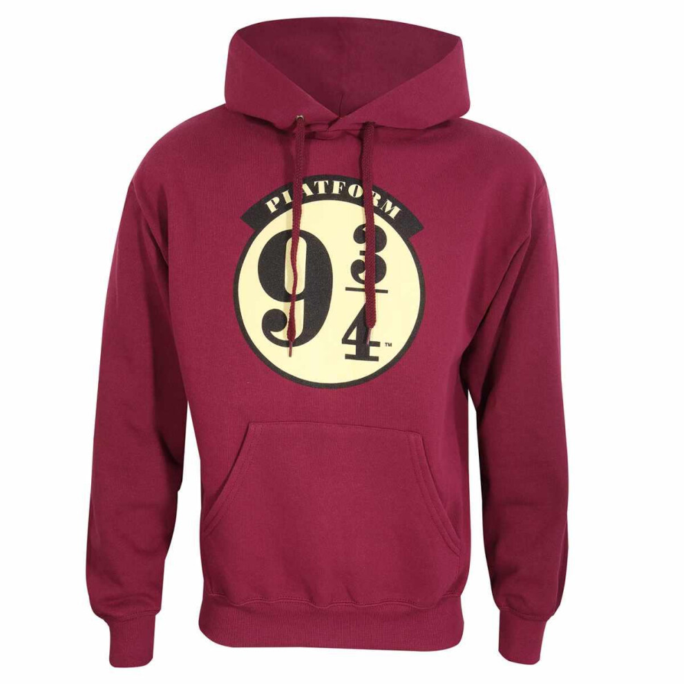 Harry Potter (L, Red) Unisex Adult Platform 9 3/4 Hoodie