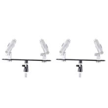 2X for Alctron MAS020 Double Microphone Stand Stereo Recording Dual Microphone Stand