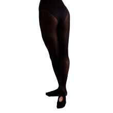 (5-7 Years, Black) Silky Childrens Girls Convertible Dance Ballet Tights (1 Pair)