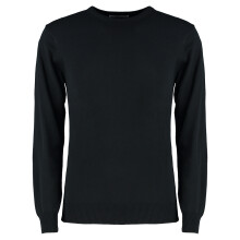 (S, Navy) Kustom Kit Mens Arundel Crew Neck Sweater