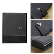 2X Business Travel A5 Manager Bag Notebook with Power Bank Battery Charger Wire and Wireless Charging Mobile Rack